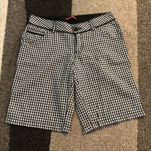 Unionbay black plaid bermuda shorts